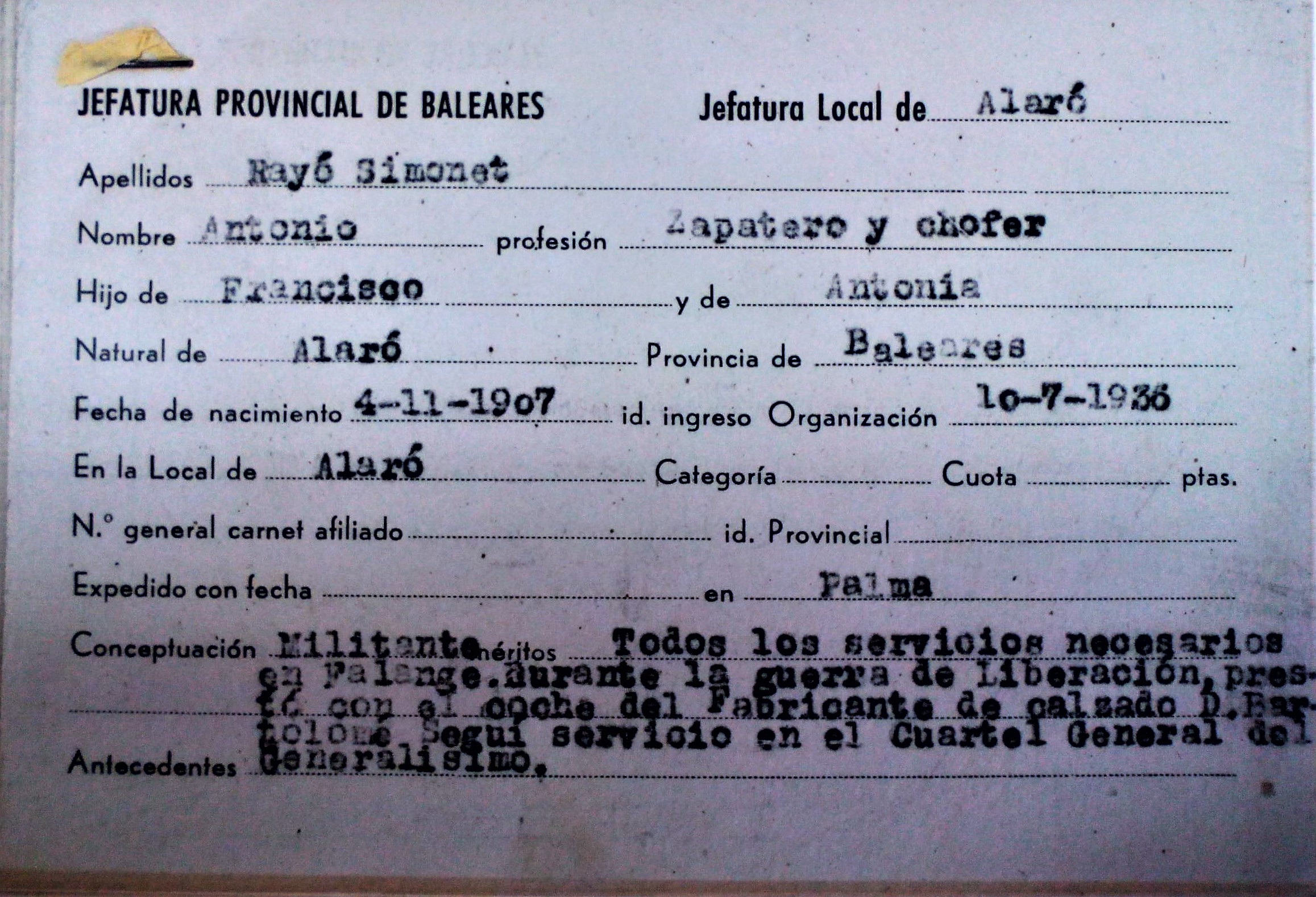 JONS de Alaró